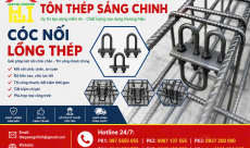 Cóc nối lồng thép cọc khoan nhồi và tường vây