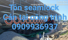 Tôn Seamlock cán tại công trình