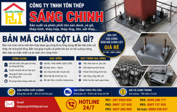 Bản mã chân cột là gì? Địa chỉ gia công Bản mã chân cột giá rẻ