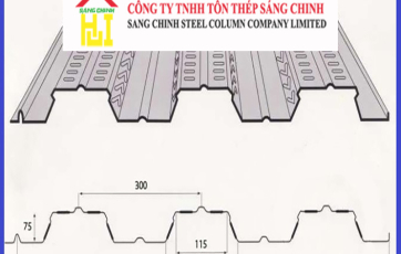 Chiều cao sóng tôn sàn deck