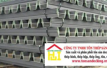 Cừ Larsen III : 400 x 125 x 13 mm (Cừ 3)