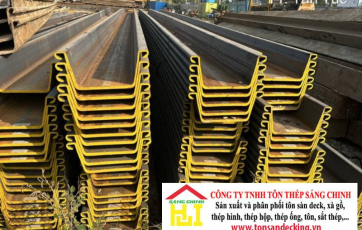 Cừ Larsen IV (Cừ 4): 400 x 170 x 15.5