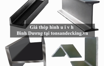 Giá thép hình u i v h Bình Dương