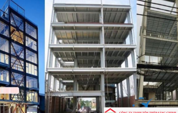 Nhà khung thép 5 tầng