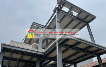 Nhà Khung Thép Đẹp tại Tôn Sàn Decking – Sáng Chinh