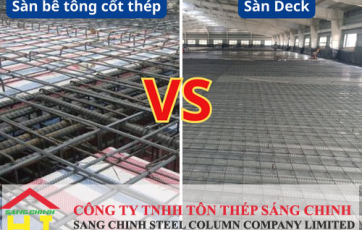 So sánh sàn Deck với sàn bê tông cốt thép truyền thống