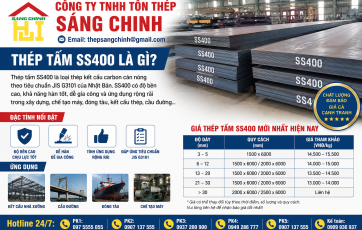 Thép tấm SS400 là gì? Giá thép tấm ss400 mới nhất hiện nay