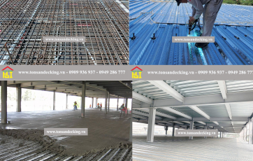 Thi công sàn deck gồm bao nhiêu giai đoạn?