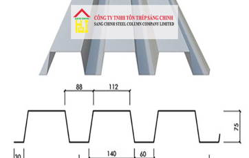 Tôn sàn deck sóng vuông