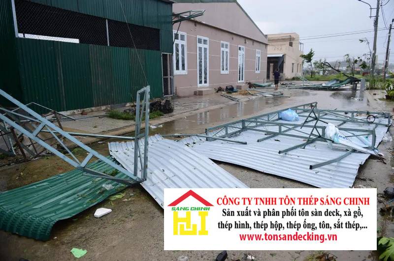 10 giải pháp chống bão mái tôn hiệu quả