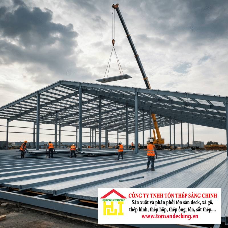 5 lỗi phổ biến khi lắp đặt mái tôn canopy nhà xưởng và giải pháp hiệu quả