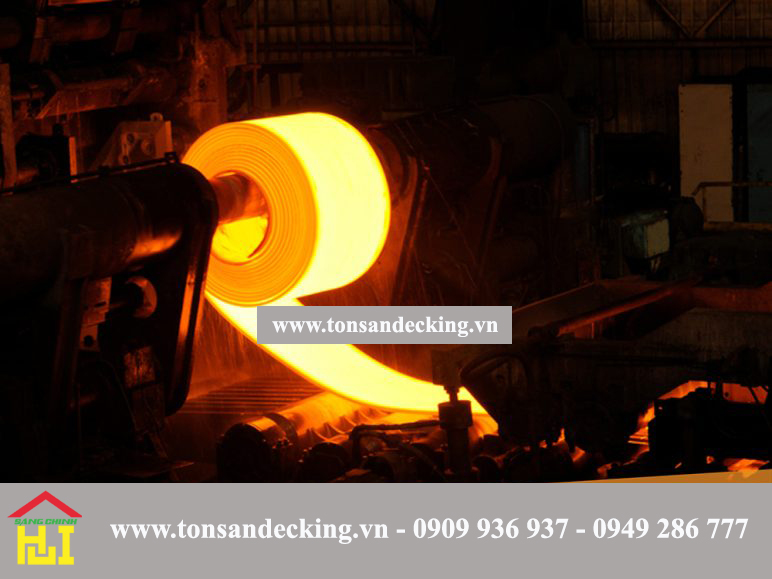 Bước 4: Cán nóng và cán nguội