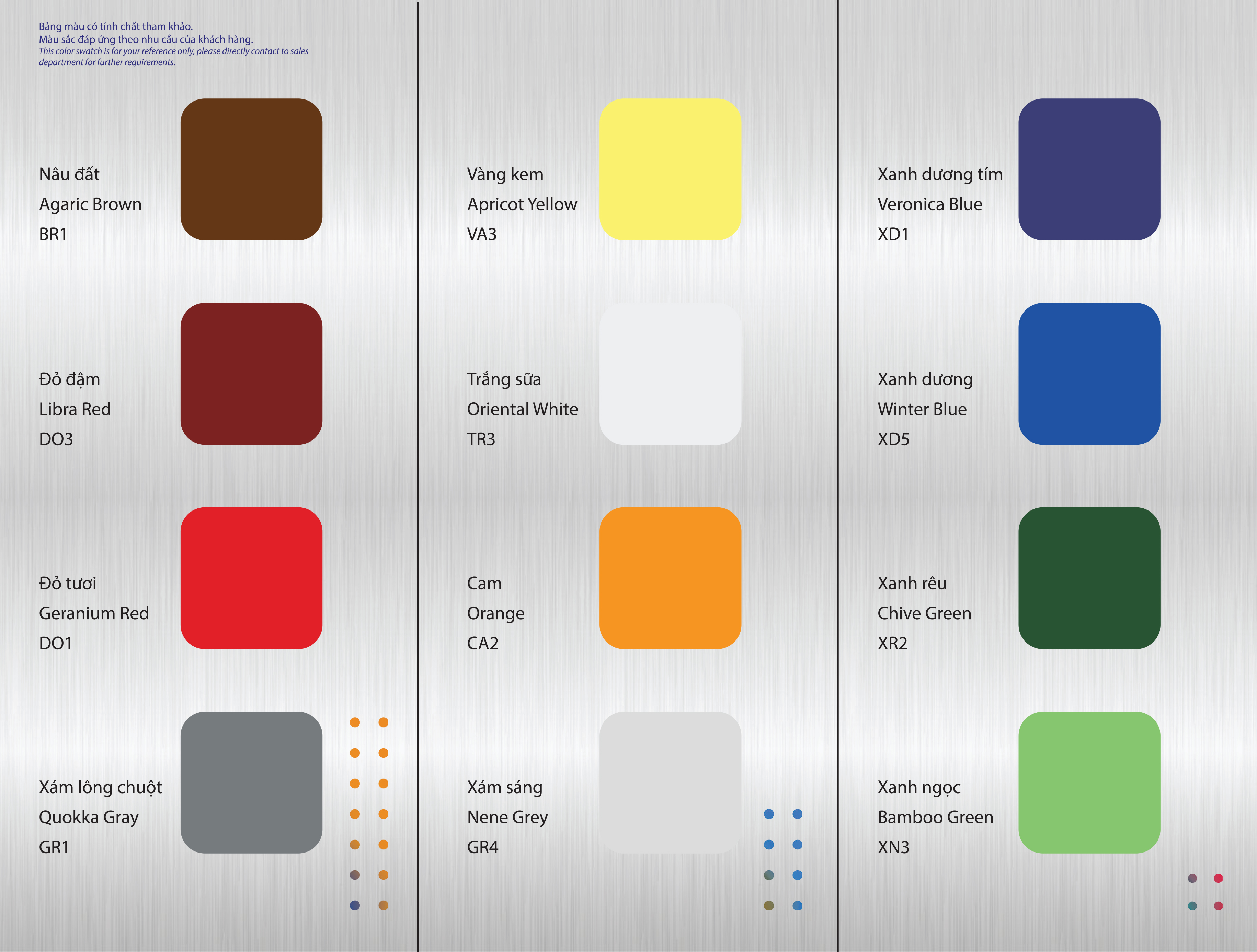 Bảng Màu Tôn Đông Á