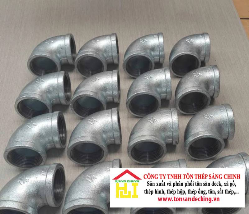 Co Điếu Ren Mạ Kẽm (1 ren trong 1 ren ngoài)