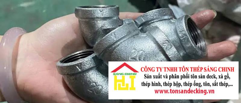 Co Điếu Ren Mạ Kẽm (1 ren trong 1 ren ngoài)