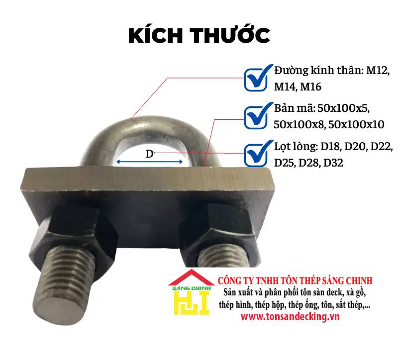CÓC NỐI THÉP M16