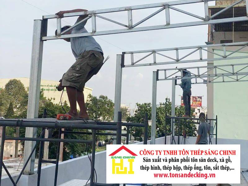 Giá xà gồ thép hộp 100x100