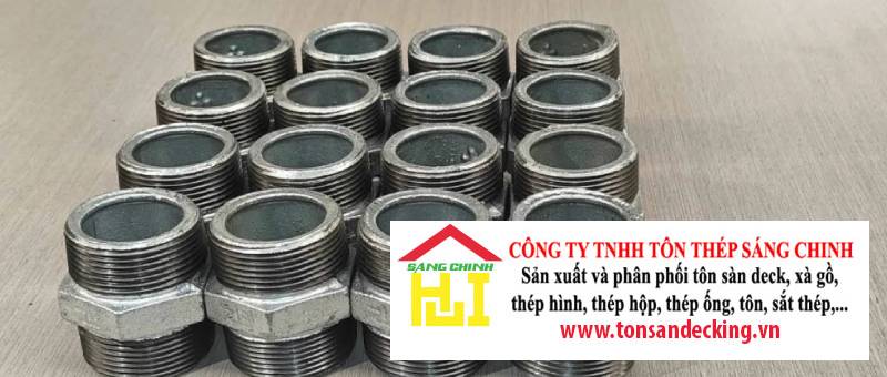 Kép Ren Mạ Kẽm (2 đầu ren ngoài DN15-DN100)