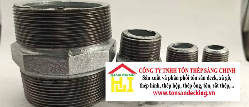 Kép Ren Mạ Kẽm (2 đầu ren ngoài DN15-DN100)