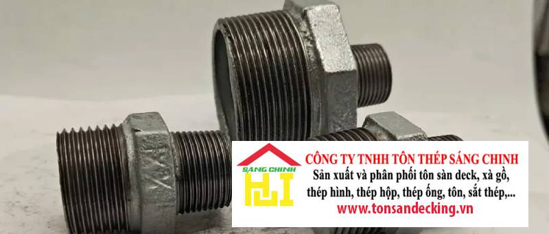 Kép Ren Mạ Kẽm (2 đầu ren ngoài DN15-DN100)
