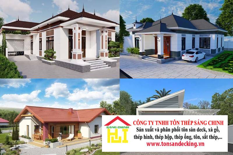 Mẫu nhà lợp mái tôn đẹp