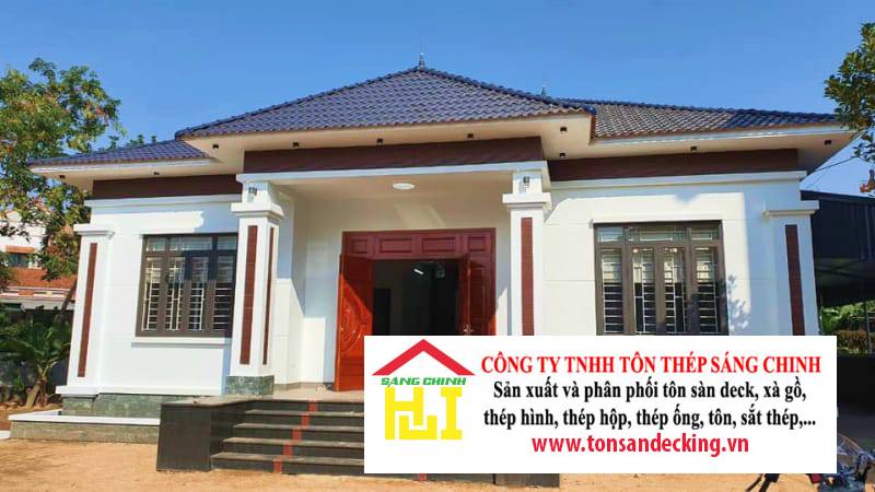 Mẫu nhà lợp mái tôn đẹp