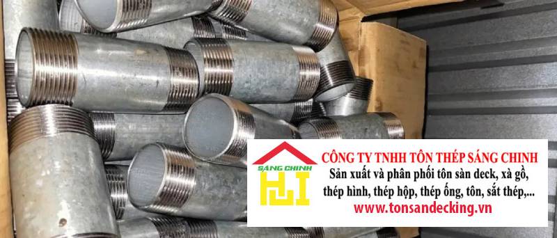 Ống nối thép 2 đầu ren