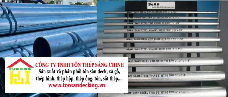Ống thép mạ kẽm SeAH (Bảng giá + Catalog)