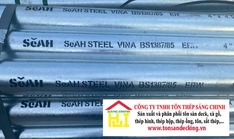 Ống thép mạ kẽm SeAH (Bảng giá + Catalog)