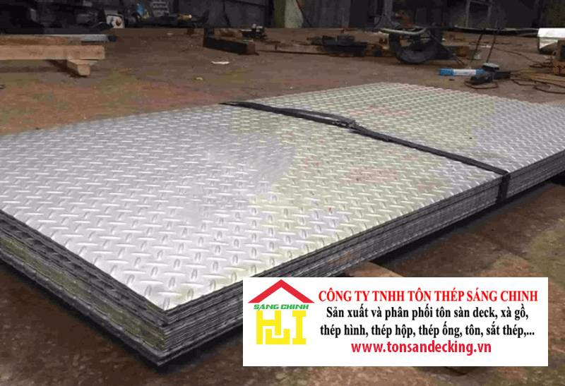 Thép Tấm Gân 5ly (Tấm nhám chống trượt dày 5mm)