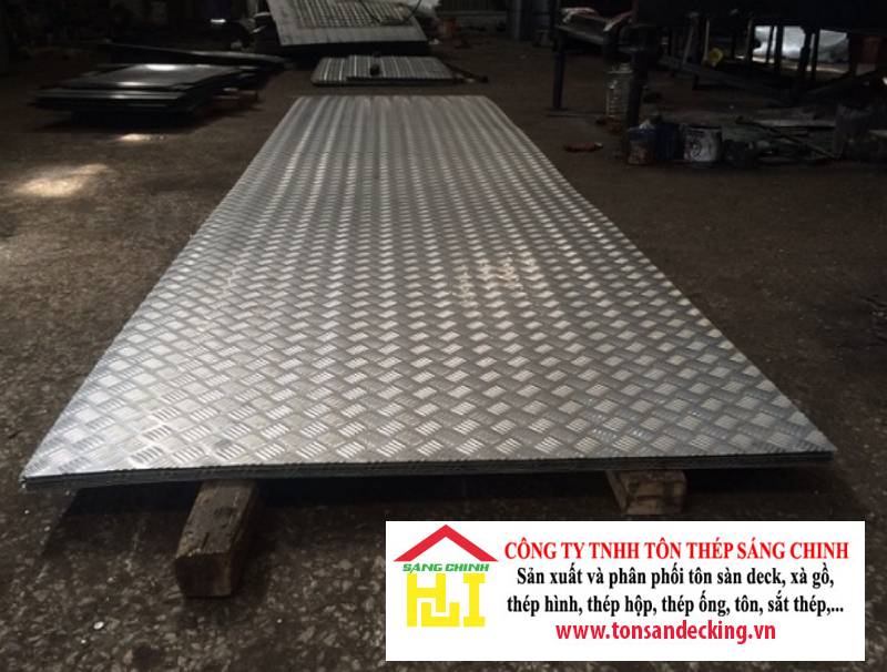 Thép Tấm Gân 5ly (Tấm nhám chống trượt dày 5mm)