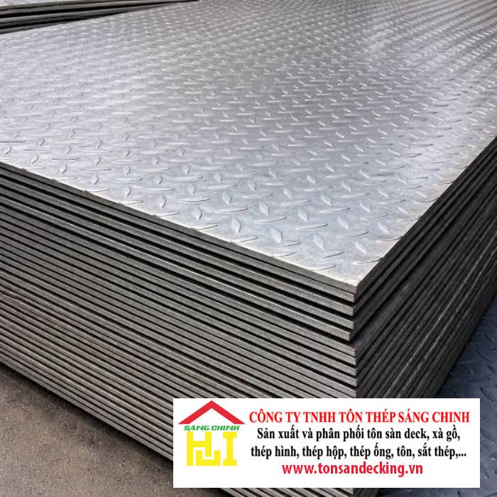 Thép Tấm Gân 6ly (Tấm chống trượt dày 6mm)