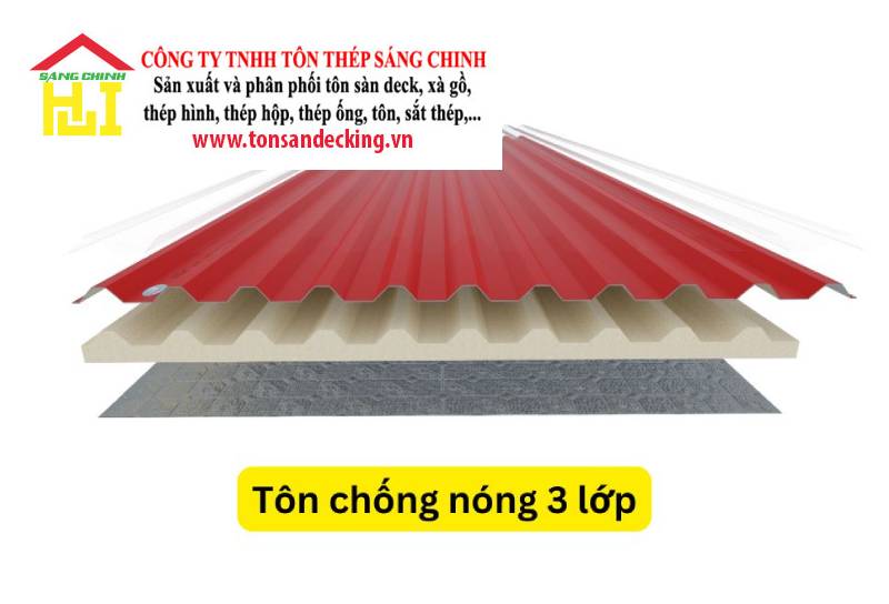 Tôn Cách Nhiệt 3 Lớp