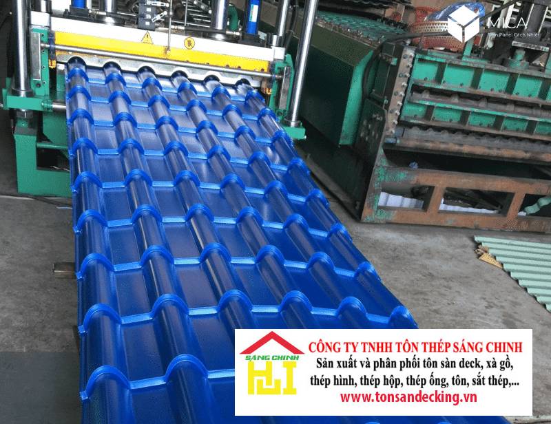 Tôn giả ngói màu xanh dương