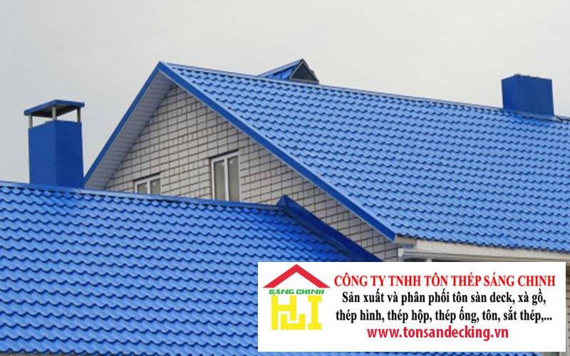 Tôn giả ngói màu xanh dương