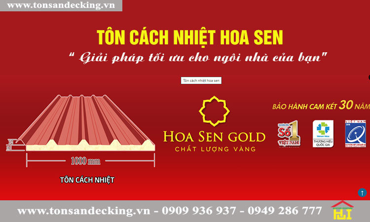 Tôn cách nhiệt Hoa Sen