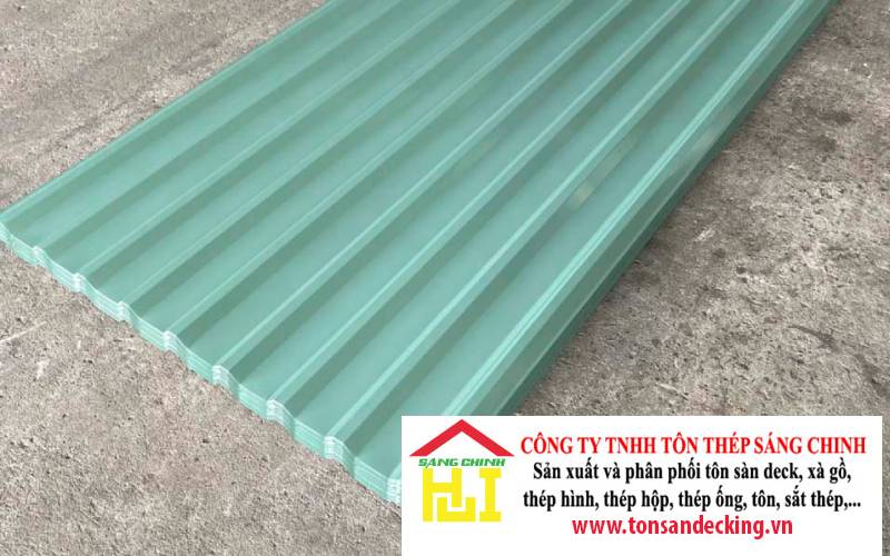 Tôn Hoa Sen màu xanh ngọc