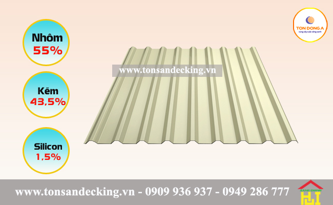 Đặc điểm tôn lạnh Đông Á