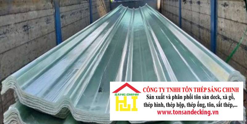 Tôn nhựa 5 sóng vuông