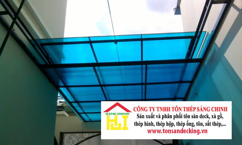 Tôn nhựa màu xanh