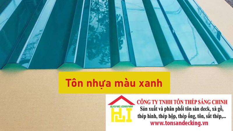 Tôn nhựa màu xanh