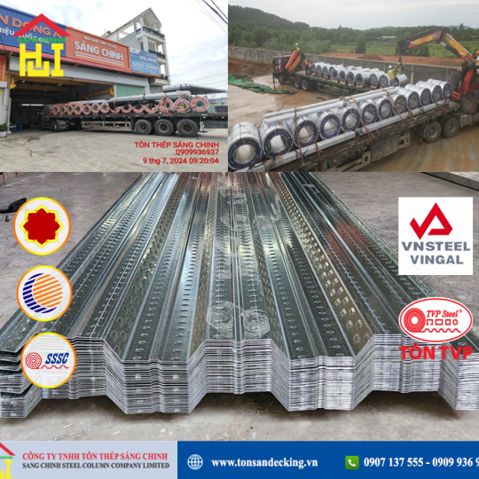 Tôn sàn deck theo các hãng nổi tiếng hiện nay