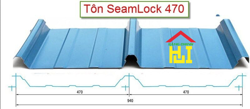 Tôn Seamlock Đông Á 470mm