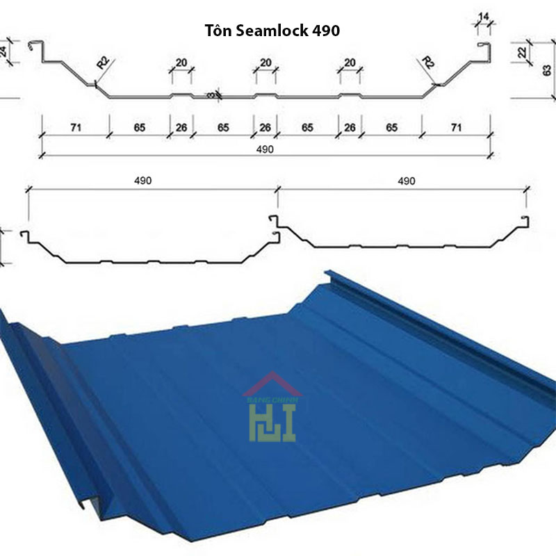 Tôn Seamlock 490