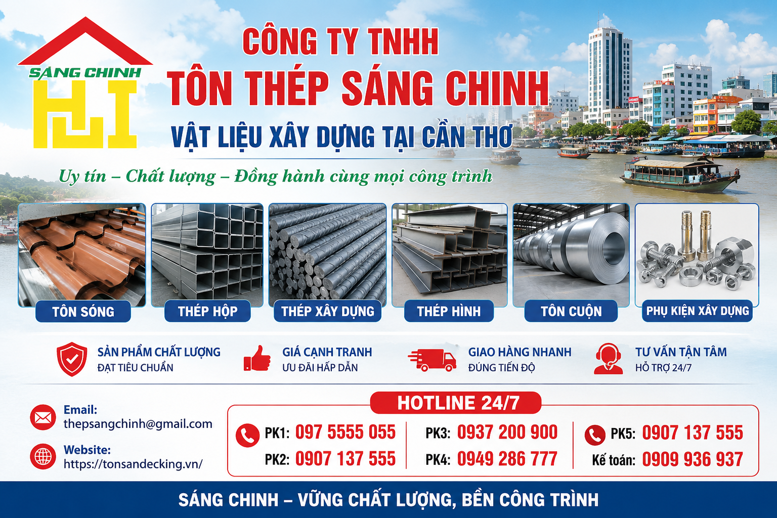 Vật liệu xây dựng tại Cần Thơ