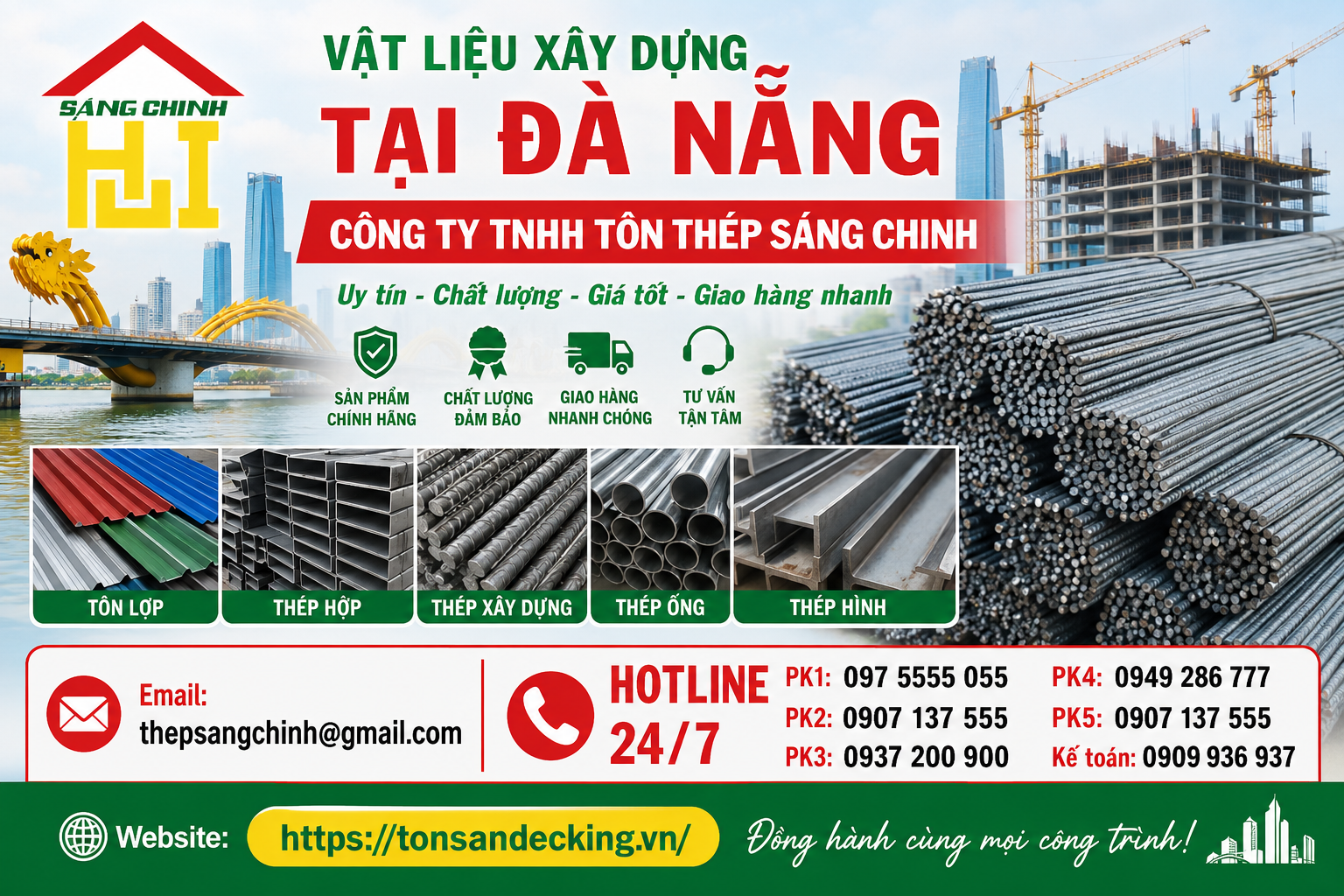 Vật liệu xây dựng tại Đà Nẵng