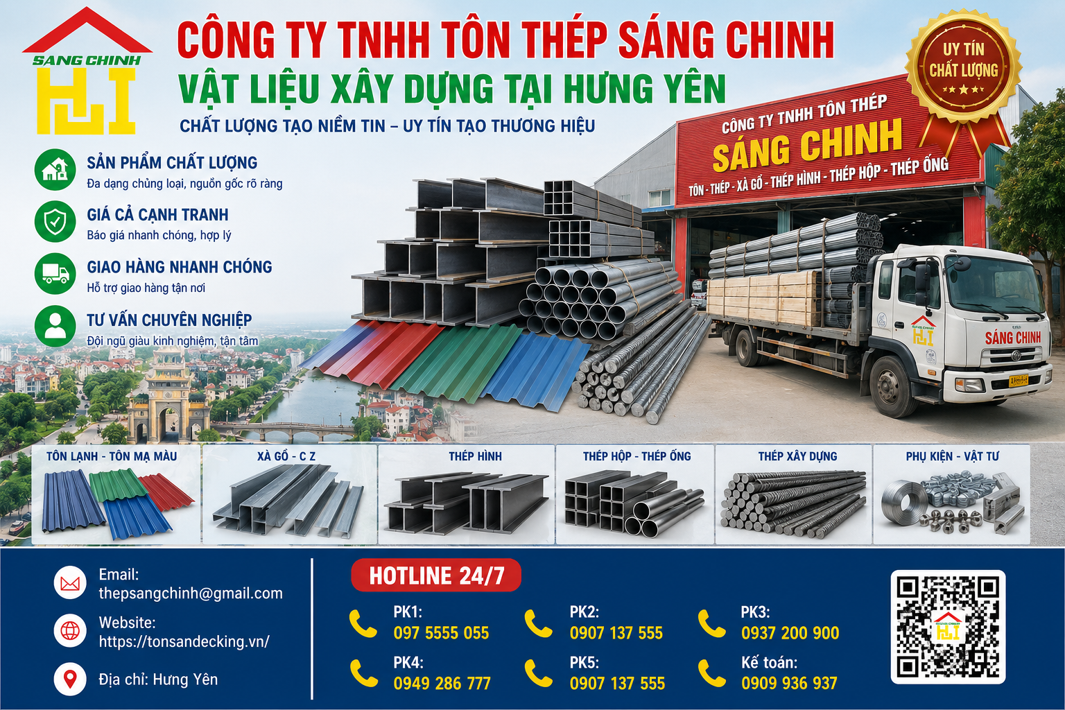 Vật liệu xây dựng tại Hưng Yên