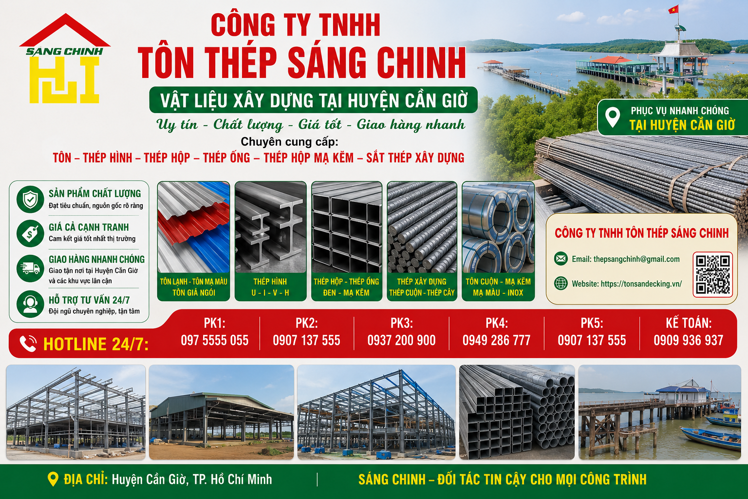 Vật liệu xây dựng tại Huyện Cần Giờ