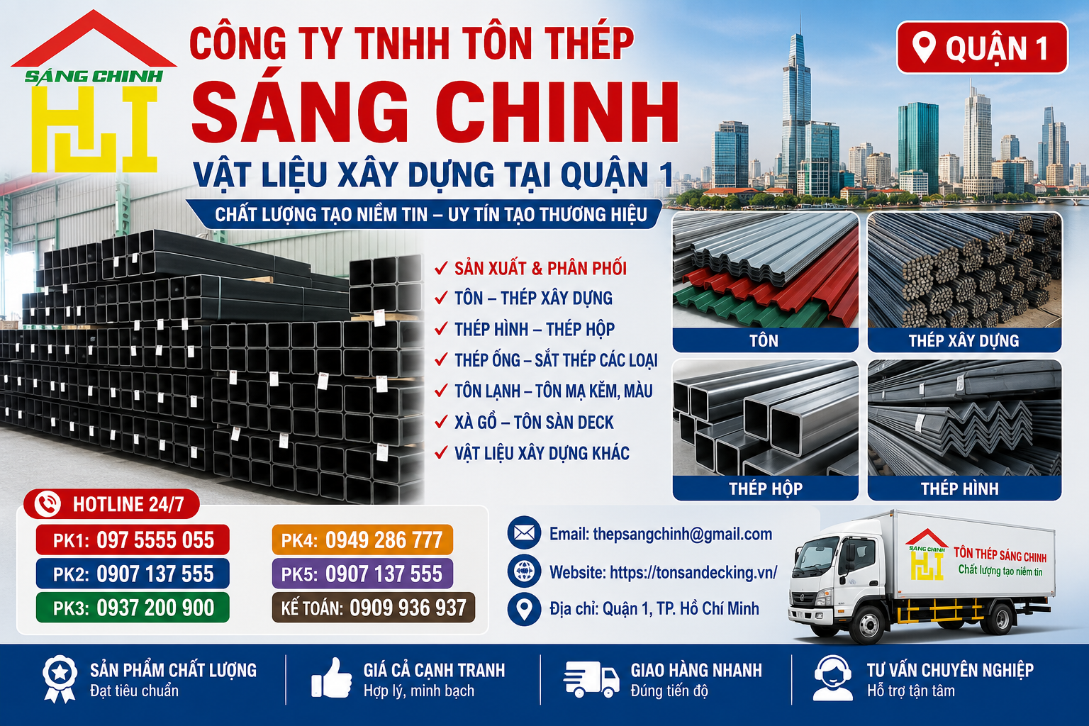 Vật liệu xây dựng tại Quận 1
