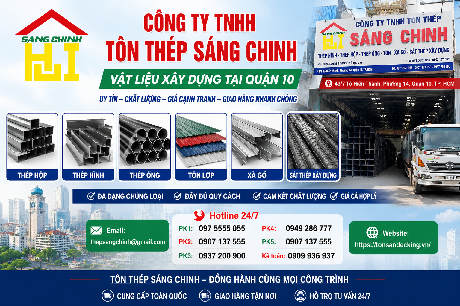 Vật liệu xây dựng tại Quận 10